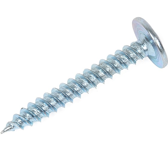 Изображение товара Саморез с пресс-шайбой по металлу 4,2х32 Саморезик полусфера, оцинков, острый 1кг SWPSHO-4,2х32-1