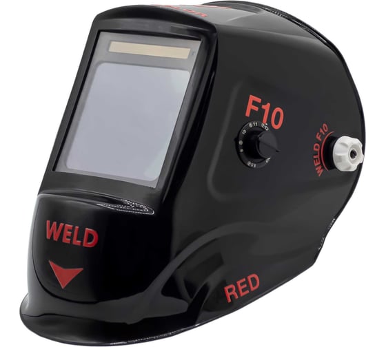 Изображение товара Маска сварочная с автоматическим светофильтром COSMO CLASSIC 103x90 мм Weld Ф10 Красная