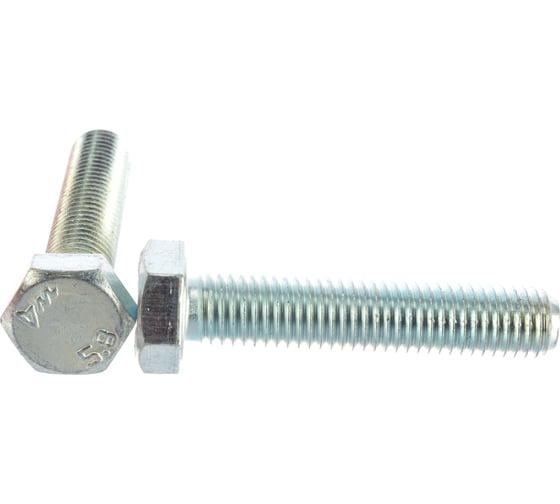 Изображение товара Болт с шестигранной головкой Саморезик М12х60 оцинк. DIN 933 30 шт DIN933/5.8-12х60-30