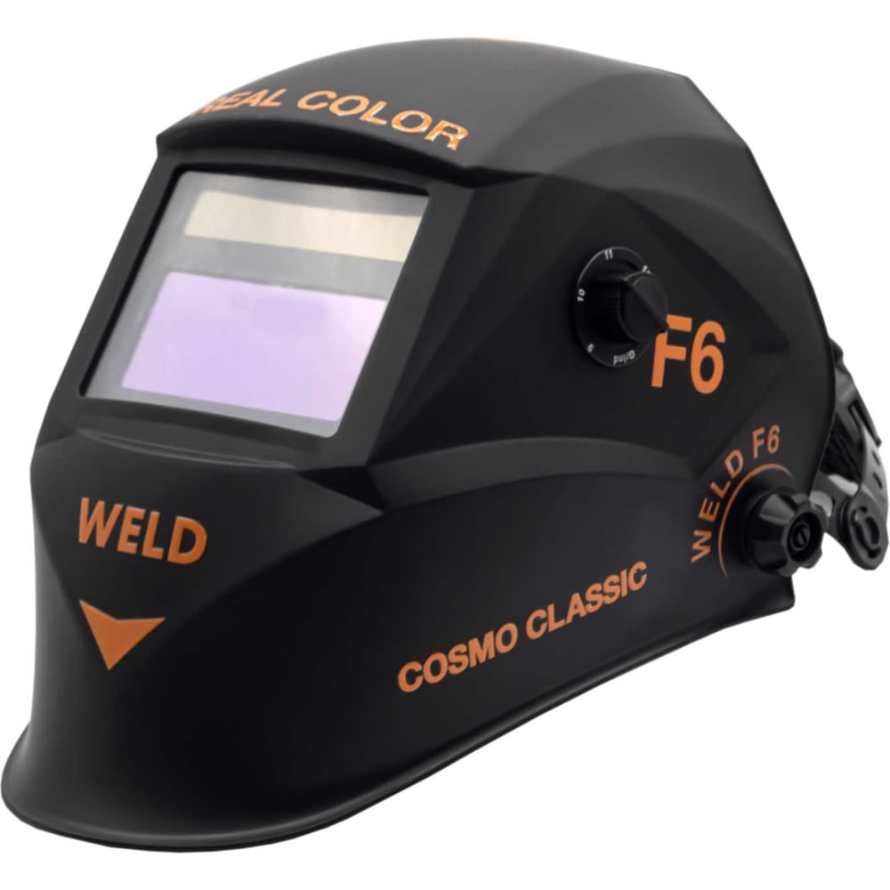 Изображение товара Маска сварочная с автоматическим светофильтром COSMO CLASSIC 93x43 мм Weld Ф6 Оранжевая