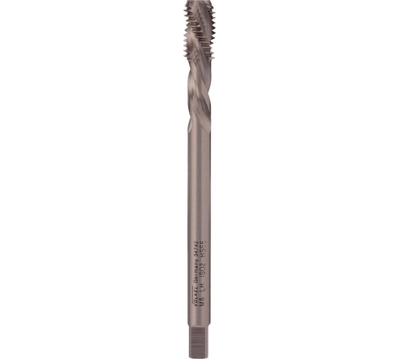 Изображение товара Метчик VOELKEL машинный спиральный левый М 8 шаг 1.25мм DIN376 HSSE V34742