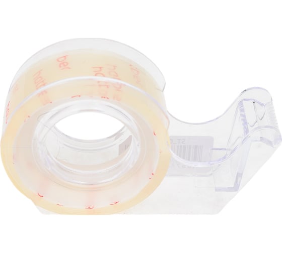 Изображение товара Канцелярская клейкая лента Hatber 15 мм х 10 м, в пласт. диспенсере, 8 шт. в упаковке 073601