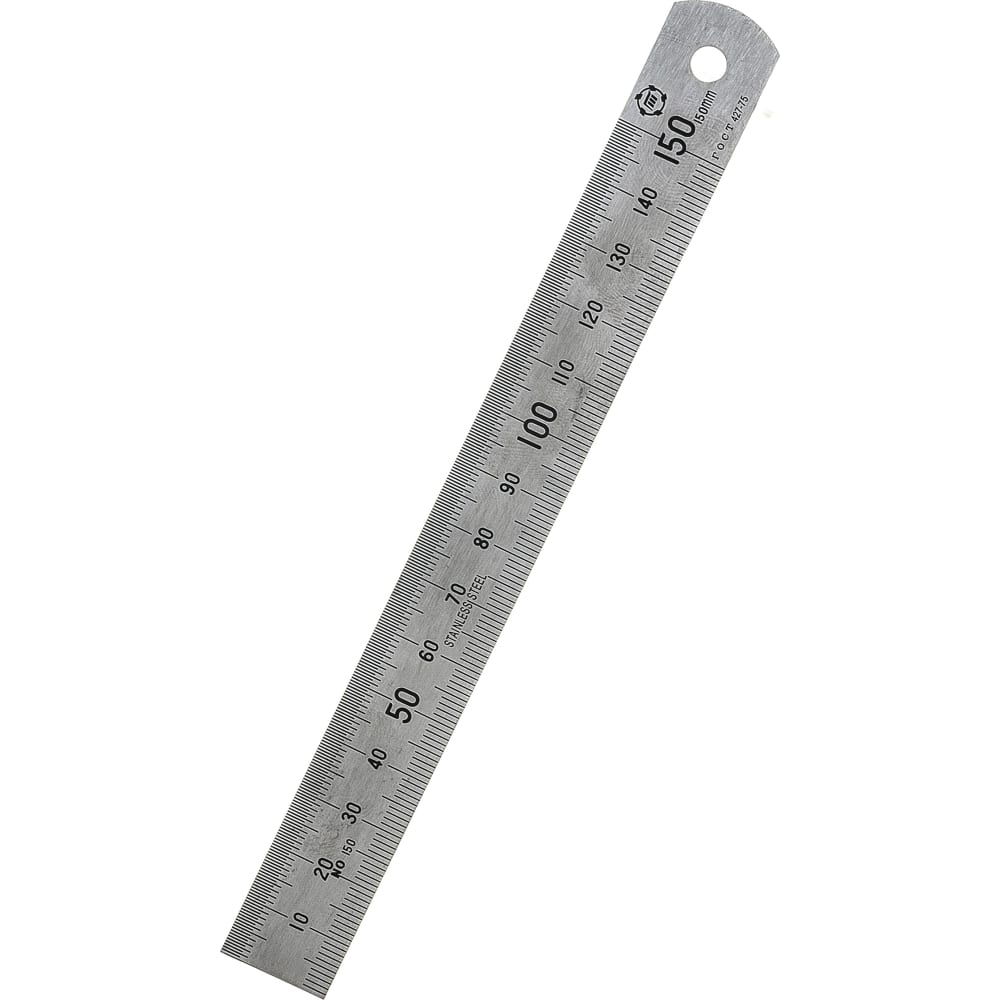 Измерительная металлическая линейка Туламаш измерительная линейка sparta 305045 150 мм металлическая