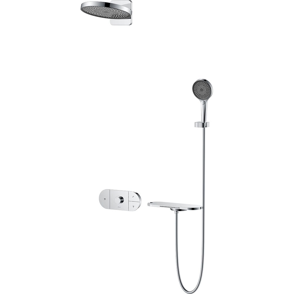 Изображение товара Душевой комплект VINCEA Futura термостатический встраиваемый 3 режима хром VSFW-2F12TCH
