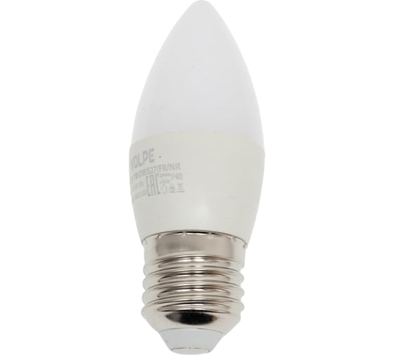 Изображение товара Светодиодная лампа Volpe LED-C37-7W/DW/E27/FR/NR. Форма свеча, матовая. UL-00003797