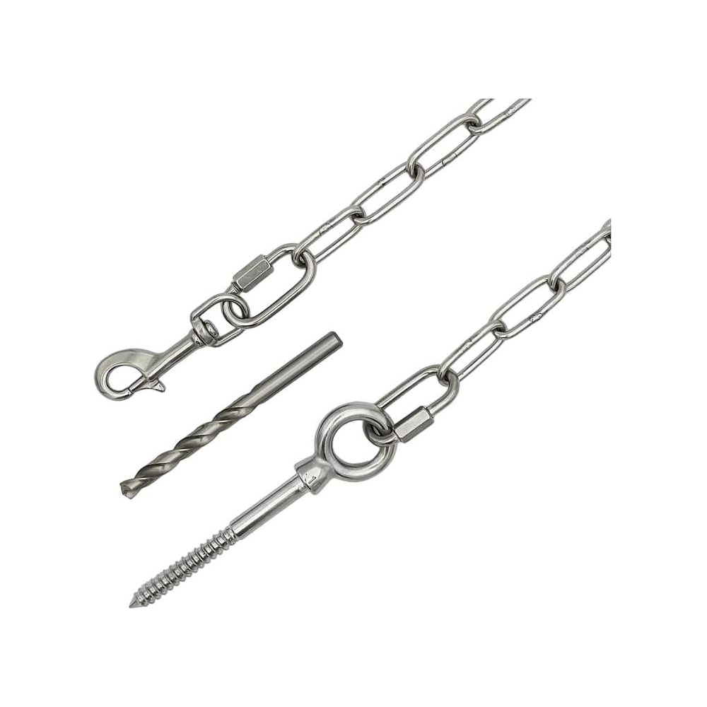 Изображение товара Привязочная цепь для крупных пород собак из нержавеющей стали 4м KF405-4