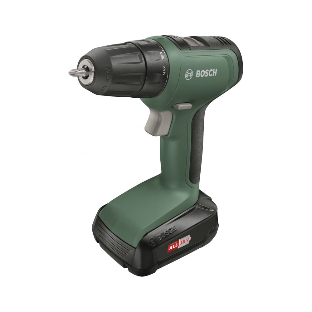 фото Аккумуляторная дрель-шуруповерт bosch universaldrill 18 + 1 аккумулятор 0.603.9c8.004