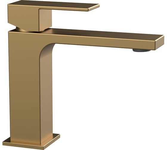 Изображение товара Смеситель для раковины VINCEA Cube однорычажный, брашированное золото VBF-1C01BG