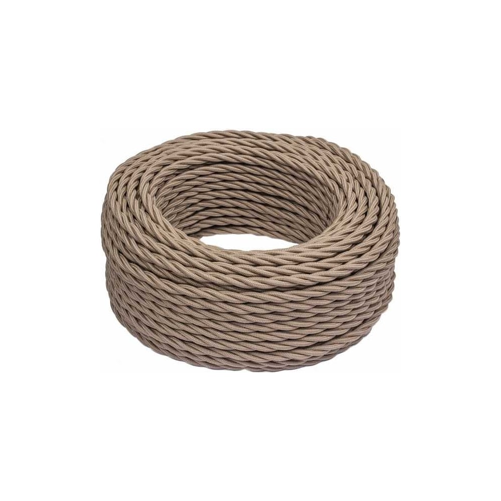 Изображение товара Провод Bironi 2*2,5 Капучино 10м матовый кабель для электромонтажа Изображение товара Провод Bironi 2*2,5 Капучино 10м матовый кабель для электромонтажа