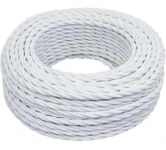 Изображение товара Провод Bironi 2*2,5 Белый (матовый) 10м B1-425-71-10