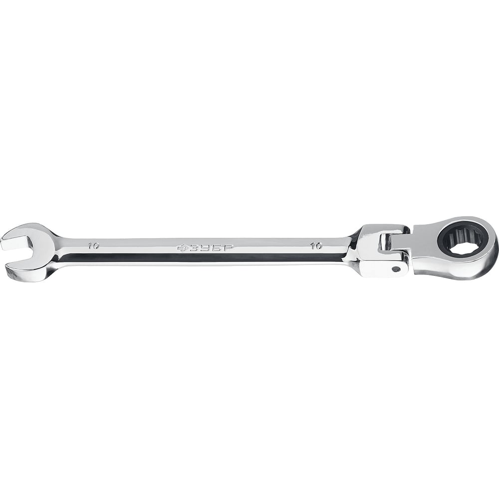Комбинированный трещоточный шарнирный гаечный ключ ЗУБР накидной гаечный ключ изогнутый зубр 12 x 13 мм