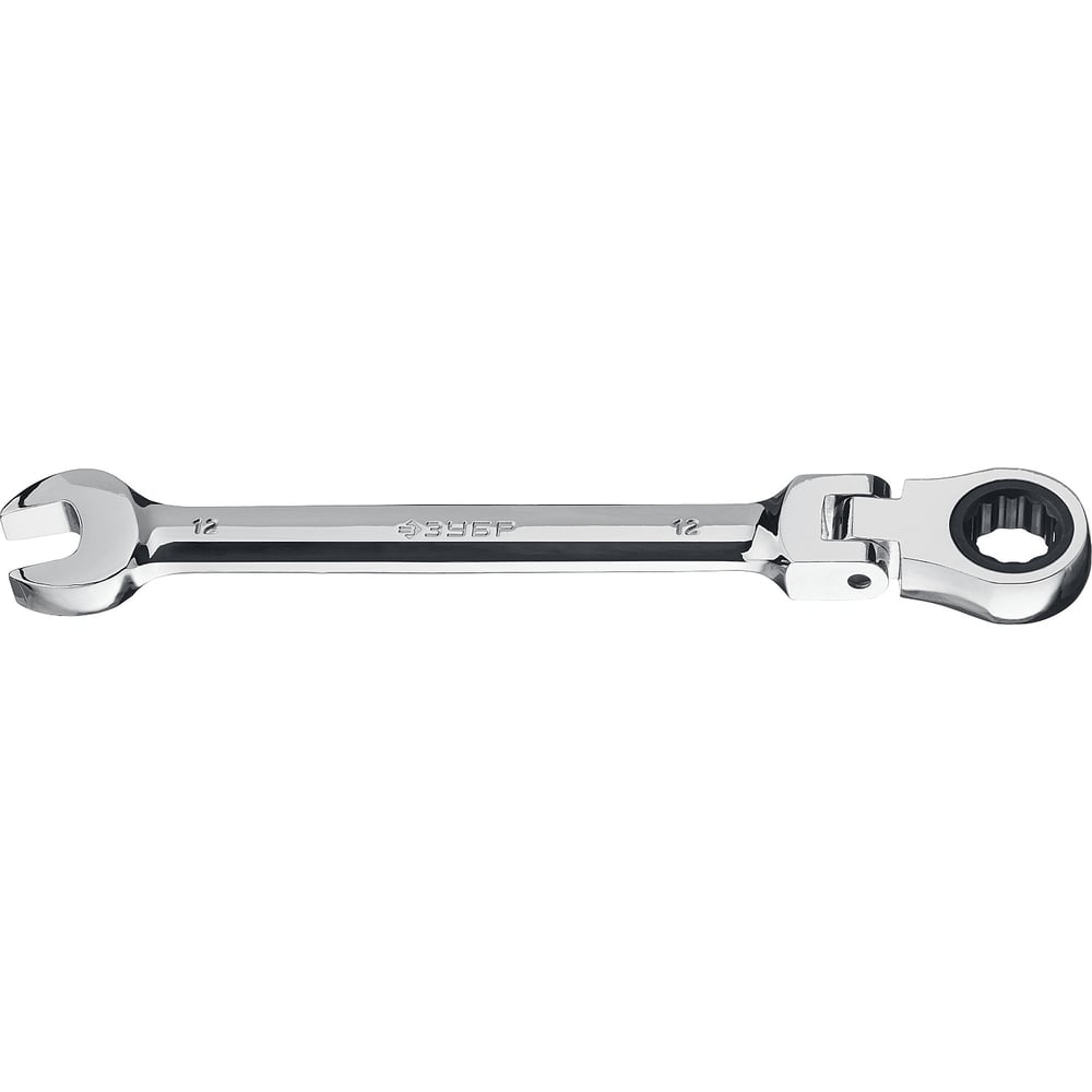 Комбинированный трещоточный шарнирный гаечный ключ ЗУБР ключ баллонный зубр 2753 17