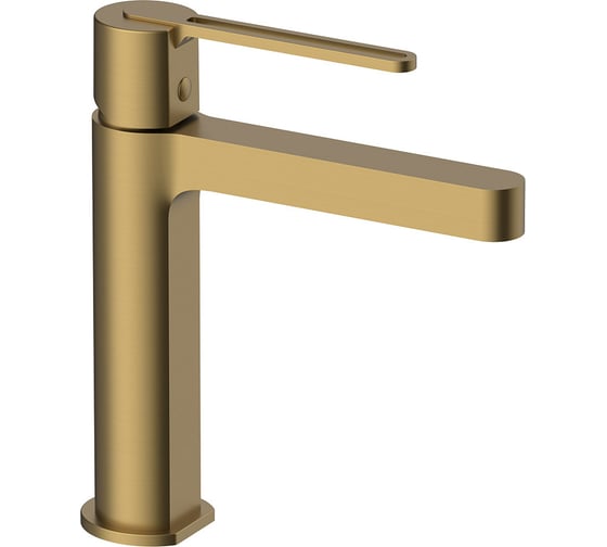 Изображение товара Смеситель для раковины VINCEA Rondo однорычажный, брашированное золото VBF-1R1BG