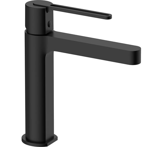 Изображение товара Смеситель для раковины VINCEA Rondo однорычажный, черный VBF-1R1MB