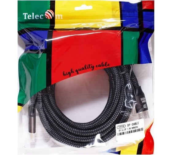 Изображение товара Соединительный кабель Telecom displayport - displayport 1.4v 8k 60hz 3m медь TCG750-3M