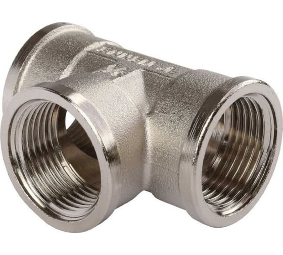 Изображение товара Тройник Tiemme 3/8" (никель) 1500409 / 1570N030303