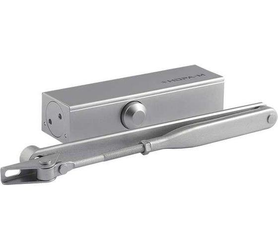 Изображение товара Дверной доводчик НОРА-М 820 (от 40 до 120 кг) быстроразъемный рычаг - Серебро 19272