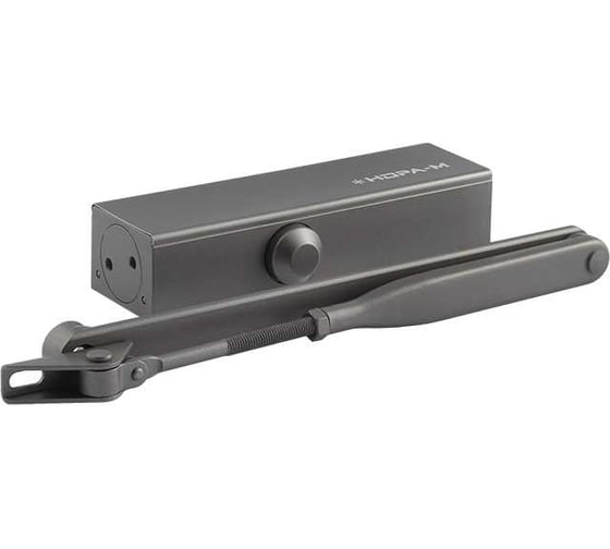 Изображение товара Дверной доводчик НОРА-М 820 (от 40 до 120 кг) быстроразъемный рычаг - Графит 19271