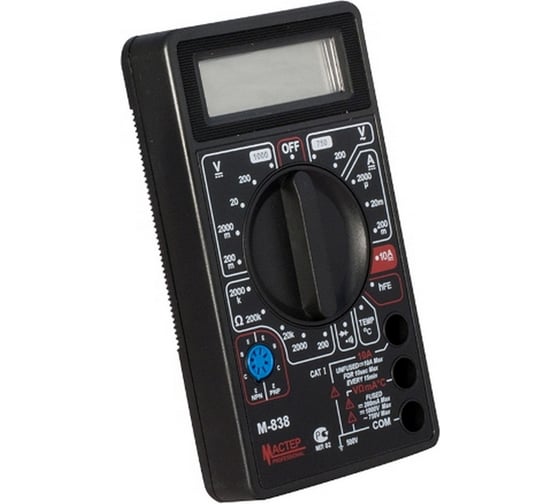 Изображение товара Портативный мультиметр Master Professional M838 90838