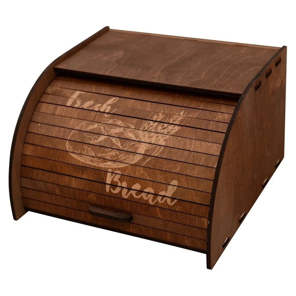 Изображение товара Хлебница-ракушка МУЛЬТИДОМ 29.5x29.5x18.5 см натуральное дерево