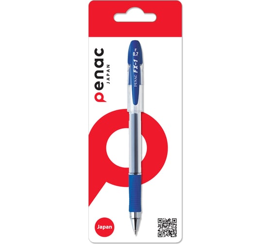Изображение товара Гелевая ручка Penac fx-1 0.7 мм синяя, в блистере BA1903/41-B