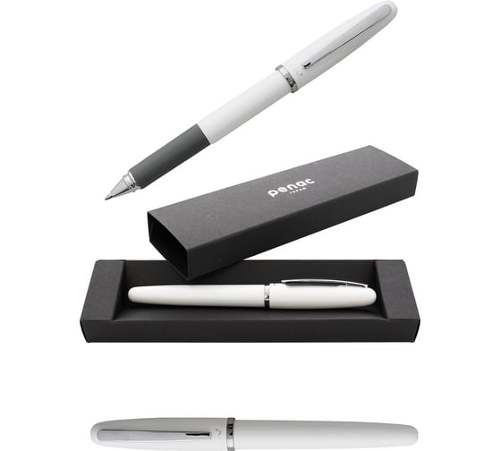 Изображение товара Гелевая ручка Penac fx-2 0.7мм синяя, белый корпус, в подарочном футляре BB010601-GC6 Blue