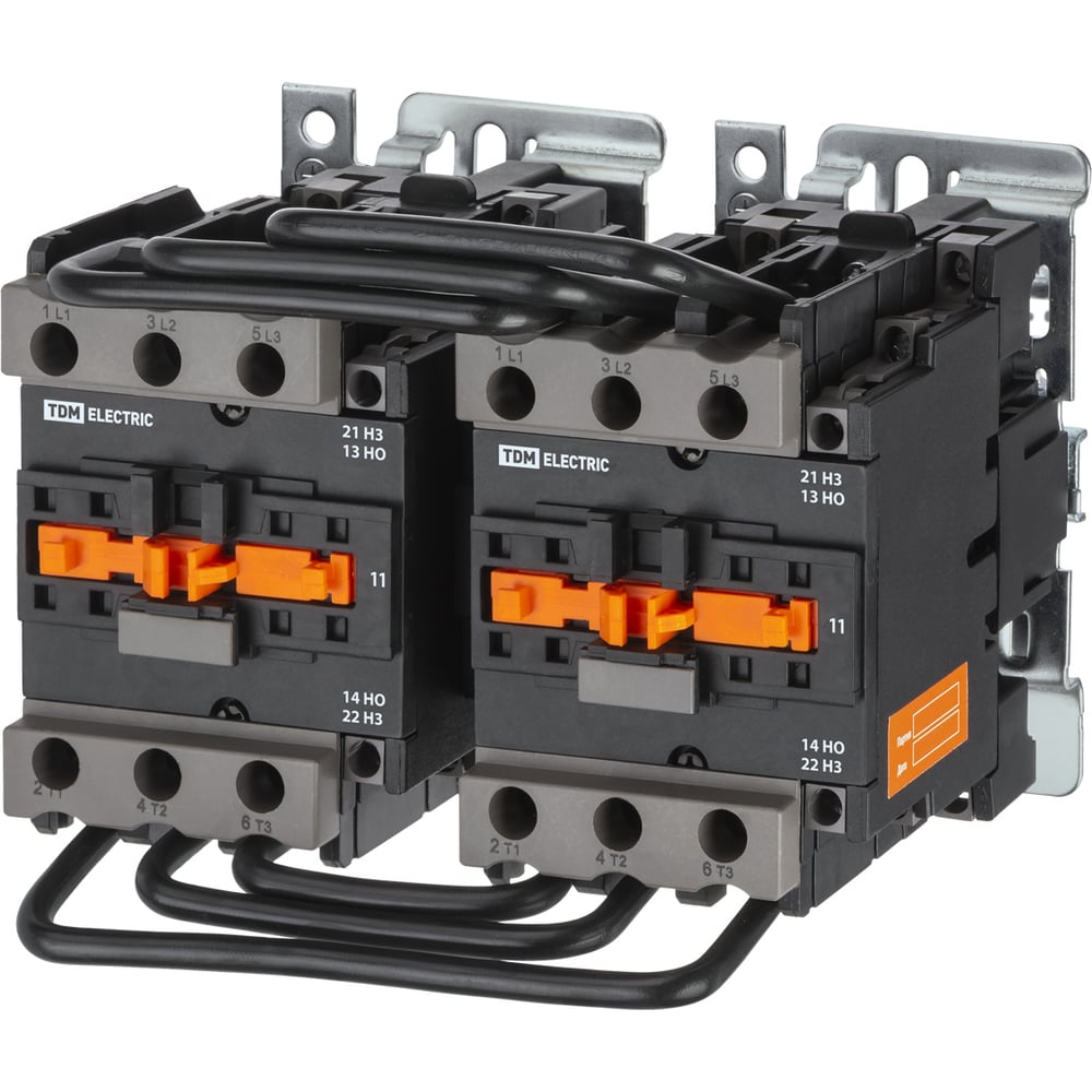 Изображение товара Контактор TDM ELECTRIC КМН-38032, реверс, 80А, 400В, IP20, модульный