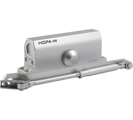 Изображение товара Дверной доводчик НОРА-М Isparus 450 (от 120 до 170кг) морозостойкий - Серебро 19299