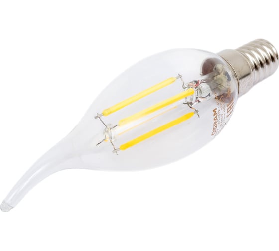 Изображение товара Филаментная светодиодная лампа Osram LS CLBA60 5W/840 230V FIL CL E14 10x1 4058075684966