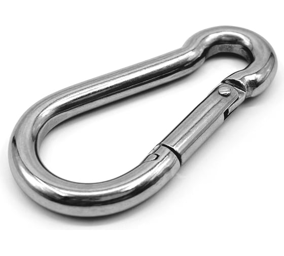 Изображение товара Нержавеющий карабин KREPFIELD 4x40 art 9075 а4 пружинный 8 шт. 9075А4КАРАБИН4Х40-8