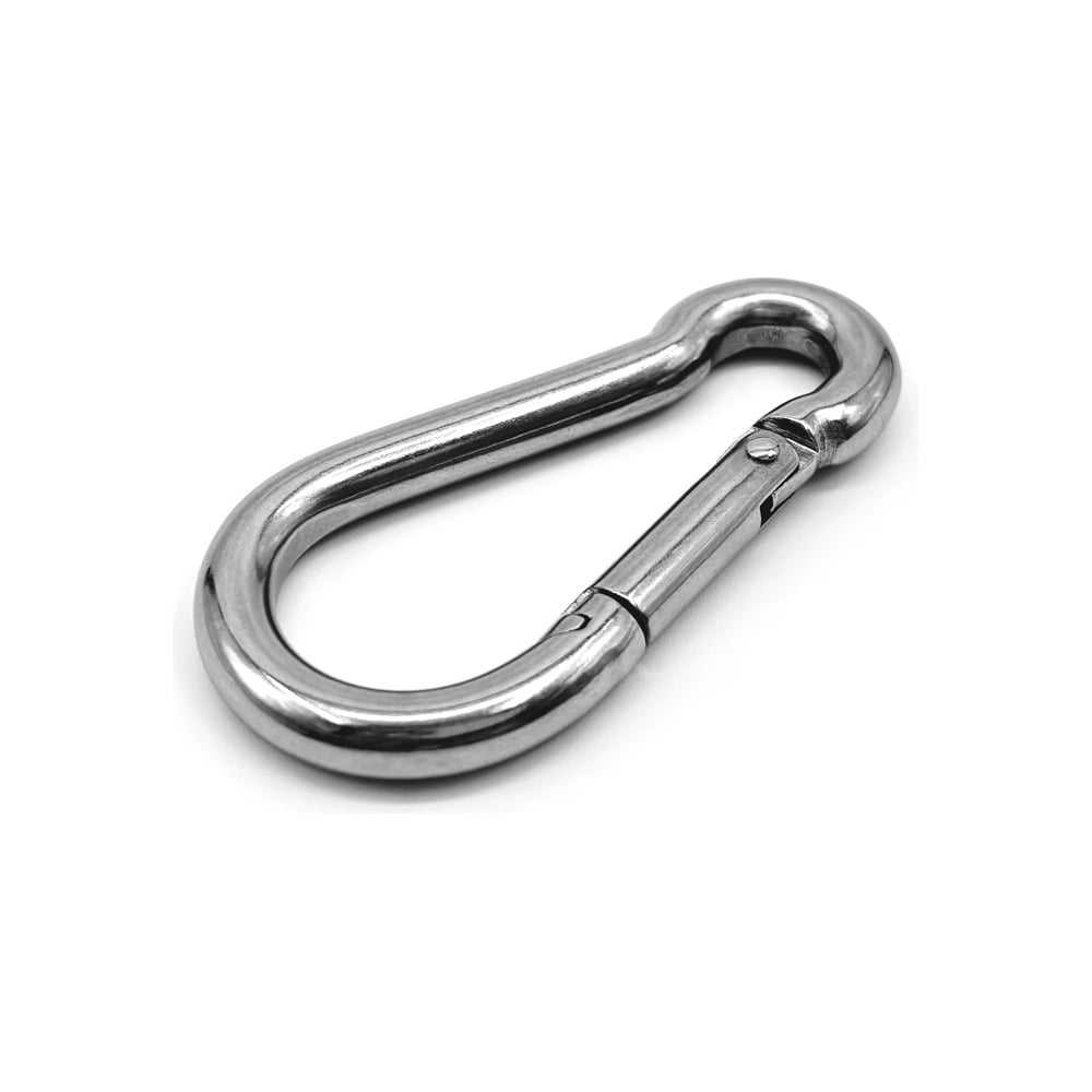 Изображение товара Нержавеющий пружинный карабин KREPFIELD 3x30 20 шт прочная сталь