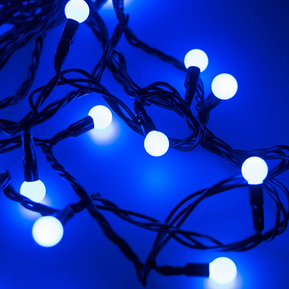 Светодиодная гирлянда Ardecoled гирлянда сеть 2х1 5м свечение с динамикой прозрачный пвх 288 led 230 в синий