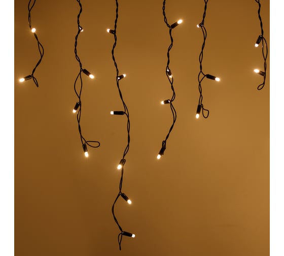 Изображение товара Светодиодная гирлянда Ardecoled ARD-EDGE-CLASSIC-2400x600-BLACK-88LED-MILK-STD Warm, 034107