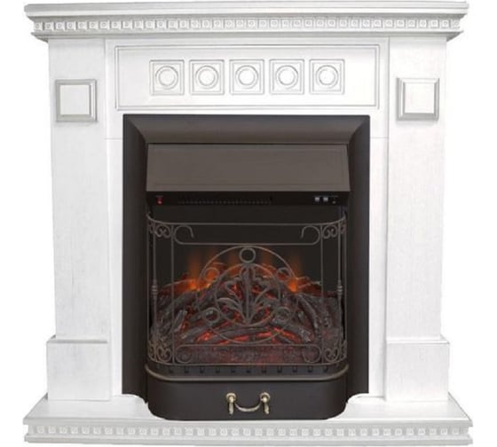 Изображение товара Каминокомплект InterFlame Остин Магия Magestic black Magestic bl белый