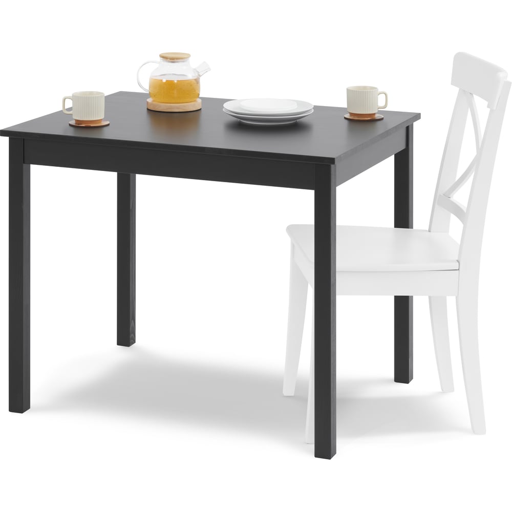 Изображение товара Стол Лузалес ШОНДi 90x70 см черный стильный и прочный деревянный