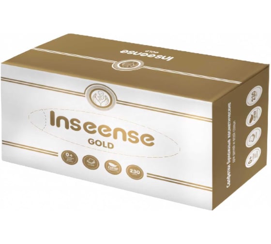 Изображение товара Бумажные белые салфетки INSEENSE 2 слоя, 230 шт, картонная коробка Ins230sa