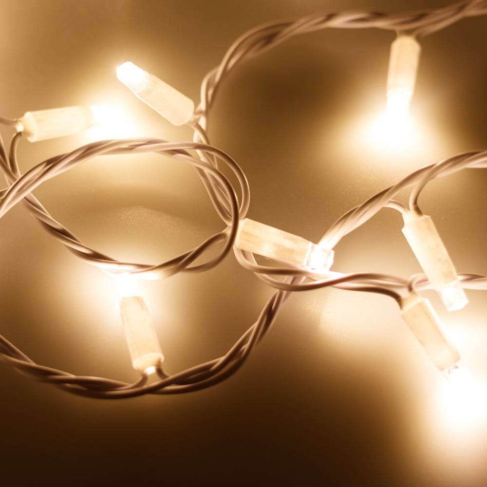 Изображение товара Надежная светодиодная гирлянда Ardecoled ARD-STRING-CLASSIC 10м 100LED теплый белый