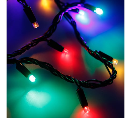 Изображение товара Светодиодная гирлянда Ardecoled ARD-STRING-CLASSIC-10000-BLACK-100LED-LIVE RGB 1шт 025808