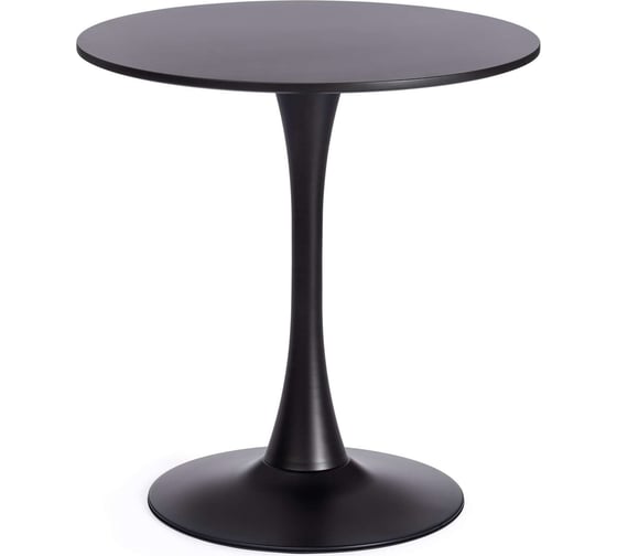Изображение товара Стол Tetchair Tulip 70 (mod. 46) металл / мдф, 70x70x75 см, black (черный) 19705
