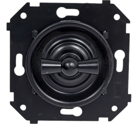 Изображение товара 1-клавишный выключатель Bironi (скрытый монтаж), Черный B3-200-23