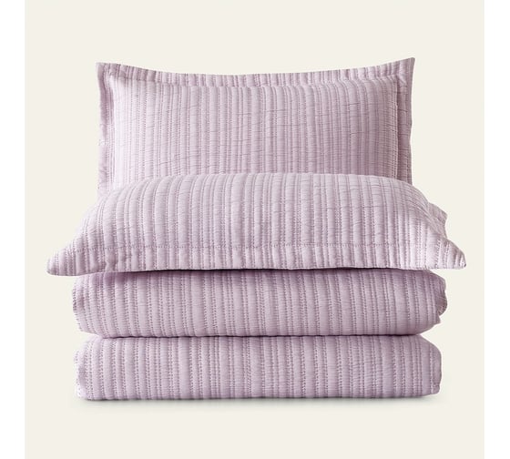Изображение товара Покрывало Arya Home с сумкой 180x240 - 50x70+5 waves лиловый 8680943228666