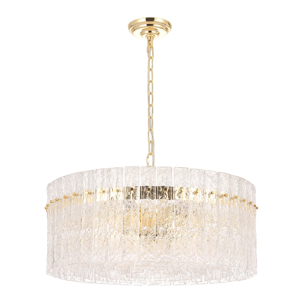 Изображение товара Подвесная люстра Crystal lux OVIEDO SP12 классика стекло металл золото 12 ламп