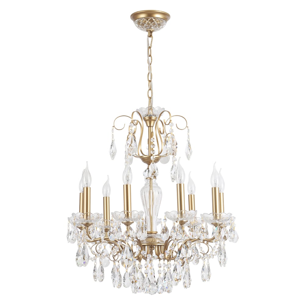 Изображение товара Подвесная люстра Crystal lux MONTANA SP9 классика золото 9 ламп