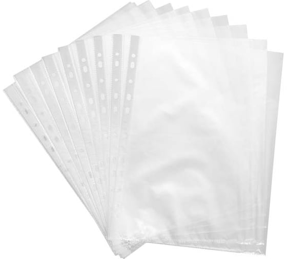 Изображение товара Файл с перфорацией WORKMATE а4, 20 мкм, апельсиновая корка,100 шт/уп 15-3726