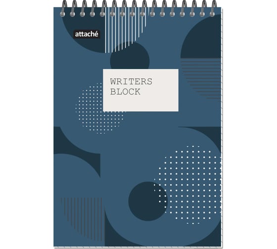 Изображение товара Блокнот Attache А5 60 листов, спираль, клетка, графити, в ассортименте 1657564