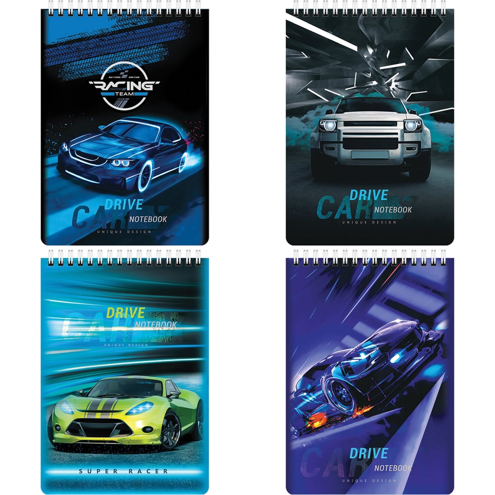 Изображение товара Блокнот BRAUBERG А5 Kids Racing 60 листов гибкая обложка клетка