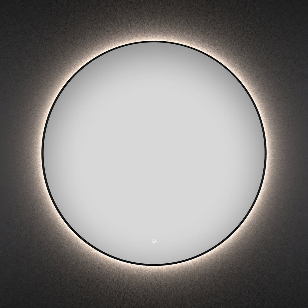 Круглое зеркало Wellsee зеркало cersanit eclipse smart 100x100 с подсветкой круглое в черной рамке 64149