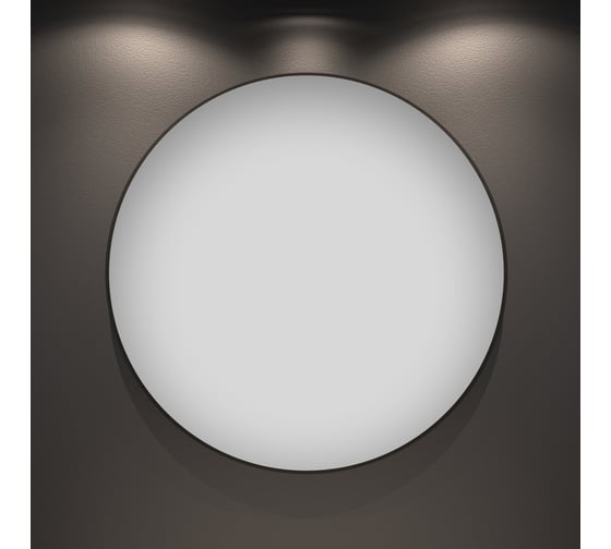 Изображение товара Влагостойкое настенное зеркало для ванной комнаты и прихожей Wellsee 7 Rays' Spectrum интерьерное 60 см с тонким черным матовым контуром 172200020