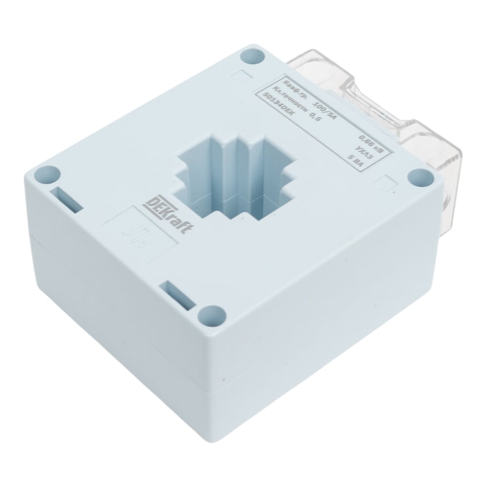 Изображение товара Трансформатор тока DEKraft ТШП-0,66 0,5, 100/5А, 5ВА, диаметр 30мм