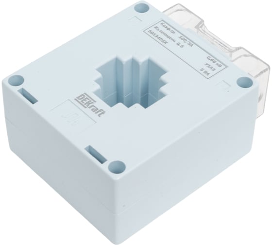 Изображение товара Трансформатор тока DEKraft ТШП-0,66 0,5, 100/5, 5ВА, диаметр 30мм 50134DEK